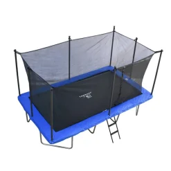 Kids Teamson by Crowntec 15x9 FT UV-Resistant Trampoline with Ladder & Safety Net