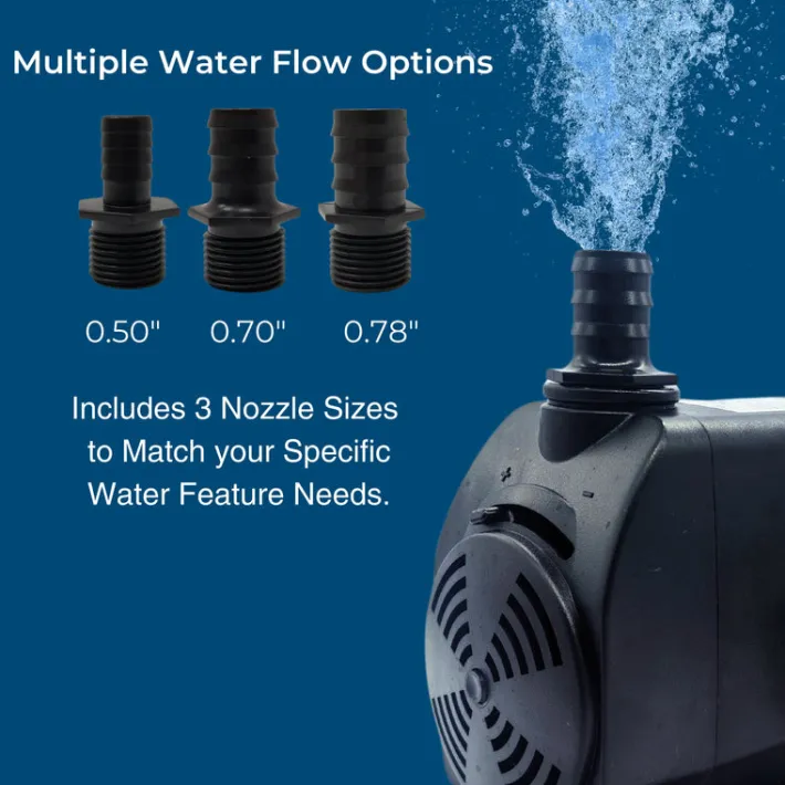 Teamson Home 635 GPH Adjustable Submersible Water Pump