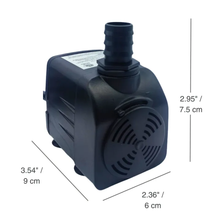 Teamson Home 424 GPH Adjustable Submersible Water Pump