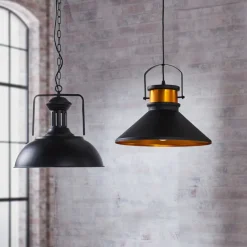 Teamson Home - Modisteria Pendant Lamps - Black/ Rose Gold -FINAL SALE