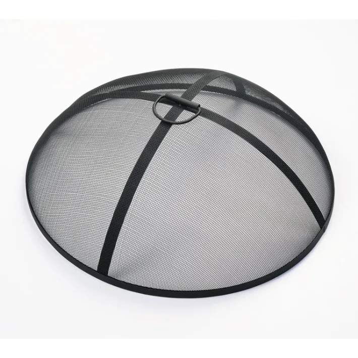 Teamson Home 30" Outdoor Faux Concrete Round Wood Burning Fire Pit with Accessories, Gray- FINAL SALE