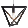 Teamson Home Armonia Geometric Pendant Lamp, Black -FINAL SALE