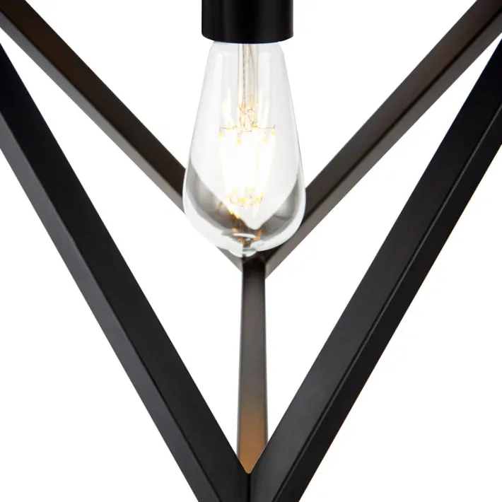 Teamson Home Armonia Geometric Pendant Lamp, Black -FINAL SALE