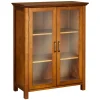 Teamson Home Avery Two-Door Floor Cabinet with Storage, Oiled Oak
