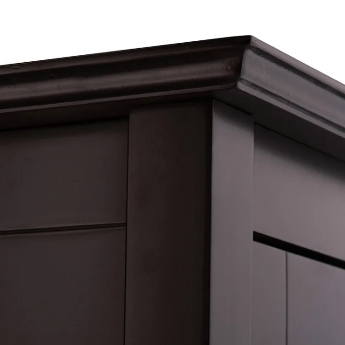 Teamson Home Chesterfield Freestanding Floor Cabinet with Drawer, Espresso
