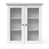 Teamson Home Connor Removable Two-Door Wall Cabinet, White