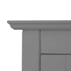 Teamson Home Connor Removable Two-Door Wall Cabinet, Grey