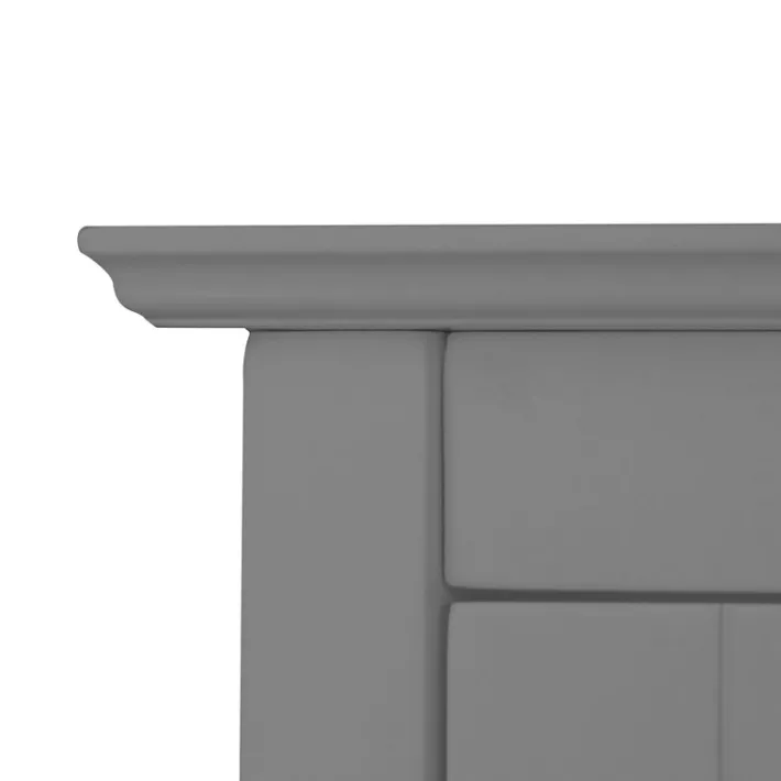 Teamson Home Connor Removable Two-Door Wall Cabinet, Grey