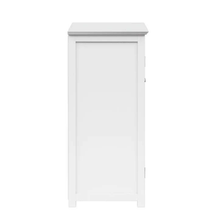 Teamson Home Connor Two-Door Floor Cabinet with Adjustable Shelf, White