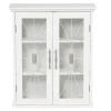 Teamson Home Delaney Removable Two-Door Wall Cabinet, White
