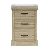 Teamson Home Donovan 24" Single Bathroom Vanity with Two Drawers, Light Oak