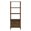 Teamson Home Ellery Freestanding 5-Tier Storage Cabinet, Walnut