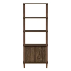 Teamson Home Ellery Freestanding 5-Tier Storage Cabinet, Walnut