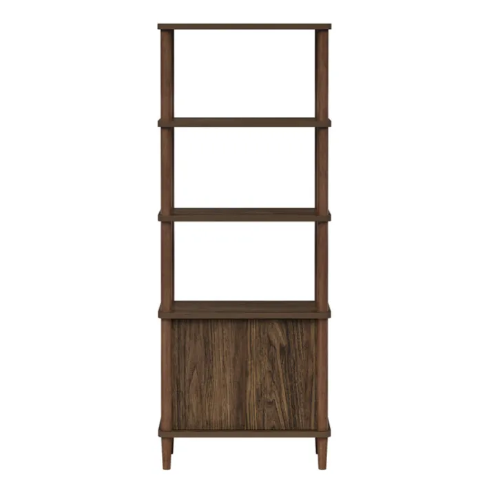 Teamson Home Ellery Freestanding 5-Tier Storage Cabinet, Walnut