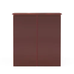 Teamson Home Martha Removable Two-Door Wall Cabinet with Open Shelf, Mahogany