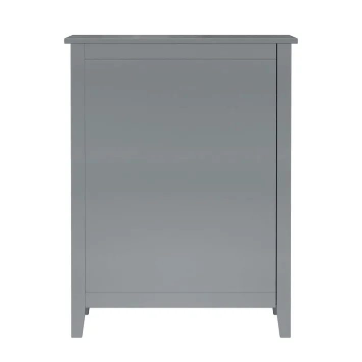 Teamson Home Mercer Freestanding Two-Door Floor Cabinet with Top Drawer, Gray