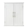 Teamson Home Newport Removable Two-Door Wall Cabinet, White