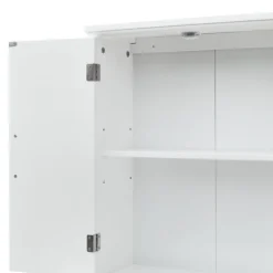 Teamson Home Newport Removable Two-Door Wall Cabinet, White