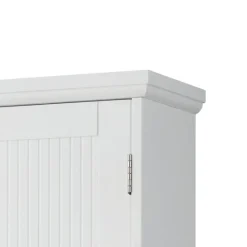 Teamson Home Newport Removable Two-Door Wall Cabinet, White