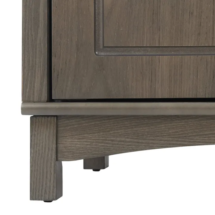 Teamson Home Russell Freestanding Two-Door Floor Cabinet, Salt Oak -FINAL SALE