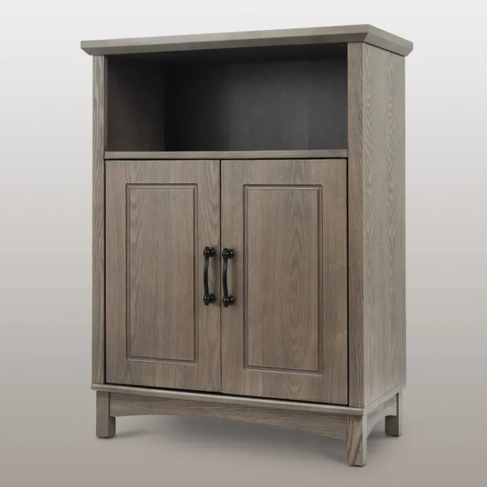 Teamson Home Russell Freestanding Two-Door Floor Cabinet, Salt Oak -FINAL SALE