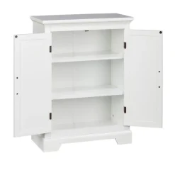 Teamson Home St. James Freestanding Two-Door Floor Cabinet , White