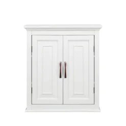 Teamson Home St. James Removable Two-Door Wall Cabinet, White