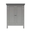 Teamson Home Stratford Freestanding Two-Door Floor Cabinet, Gray