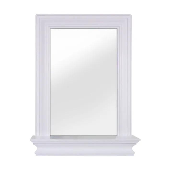 Teamson Home Stratford Removable Wall Mirror with Shelf, White
