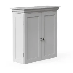 Teamson Home Stratford Removable Two-Door Wall Cabinet, White