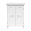 Teamson Home Versailles Floor Cabinet with 2 Shelves, White