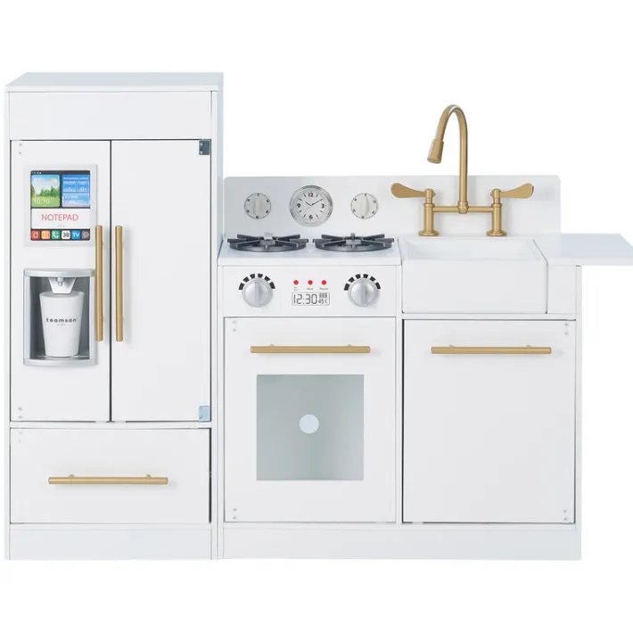 Kids Teamson Kids Little Chef Charlotte Modern Play Kitchen, White/Gold