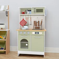 Kids Teamson Kids Little Chef Boston Modern Kitchen Playset, White/Green- FINAL SALE