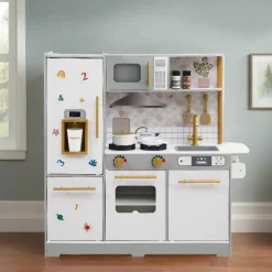 Kids Teamson Kids Little Chef Springfield Play Kitchen & Accessories, Gray/White