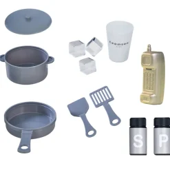 Kids Teamson Kids Little Chef Mayfair Classic Kids Kitchen Playset with 11 Accessories, White/Gold