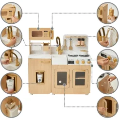 Kids Teamson Kids Little Chef Cyprus Play Kitchen with 14-pc. Accessory Set