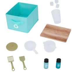 Kids Teamson Kids Little Chef Biscay Delight Classic Play Kitchen with Accessories, Icemaker, Magnetic Dry-Erase Board, Mint