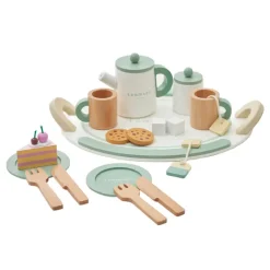 Kids Teamson Kids Little Chef Frankfurt 20-Piece Play Kitchen Tea Party Set, Green