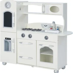 Kids Teamson Kids Little Chef Westchester Retro Kids Kitchen Playset, Ivory