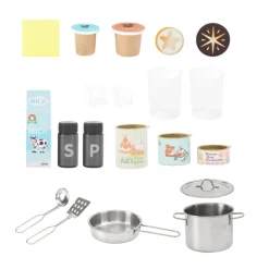 Kids Teamson Kids Little Chef Colonie Play Kitchen Set with Accessories, Gray