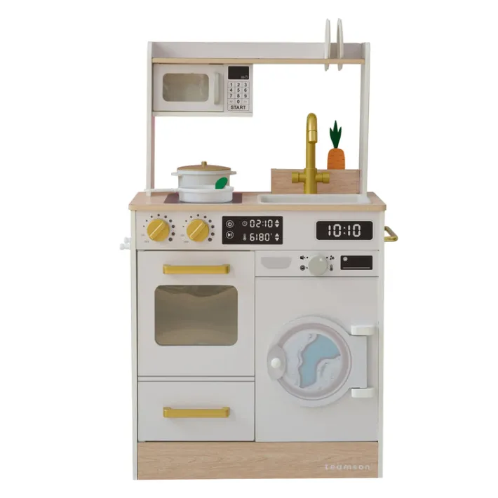 Kids Teamson Kids Little Chef Lake Tahoe Wooden Play Kitchen - Washer & Mini Garden