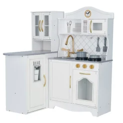 Kids Teamson Kids Little Chef Upper East Retro Play Kitchen with Effects, White - FINAL SALE