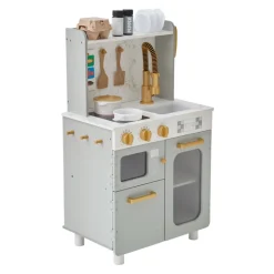 Kids Teamson Kids Little Chef Memphis Play Kitchen, Gray/Gold