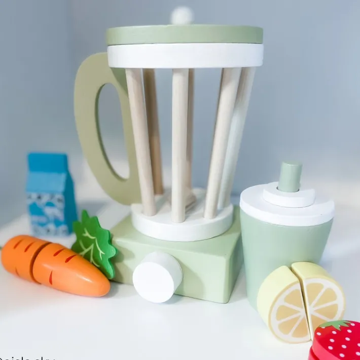 Kids Teamson Kids Little Chef Frankfurt Wooden Blender Play Kitchen Accessories, Green- FINAL SALE