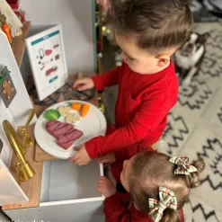 Kids Teamson Kids Little Chef Biscay Delight Classic Play Kitchen with Accessories, Icemaker, Magnetic Dry-Erase Board, Mint