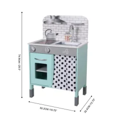 Kids Teamson Kids Little Chef Philly Modern Kitchen Playset, Mint/White -FINAL SALE