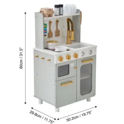 Kids Teamson Kids Little Chef Memphis Play Kitchen, Gray/Gold