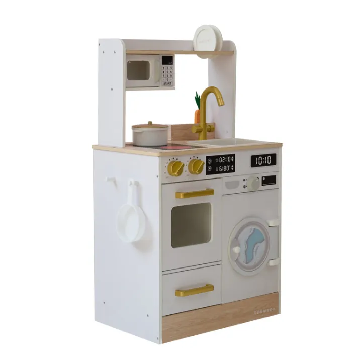 Kids Teamson Kids Little Chef Lake Tahoe Wooden Play Kitchen - Washer & Mini Garden