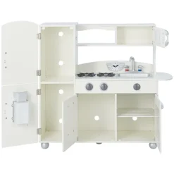 Kids Teamson Kids Little Chef Westchester Retro Kids Kitchen Playset, Ivory