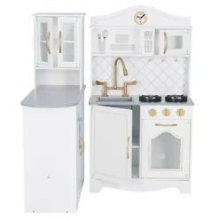 Kids Teamson Kids Little Chef Upper East Retro Play Kitchen with Effects, White - FINAL SALE